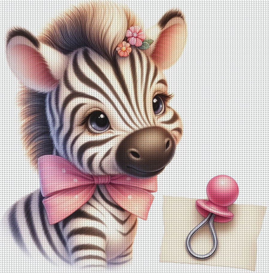 Baby Zebra Cross Stitch Kit