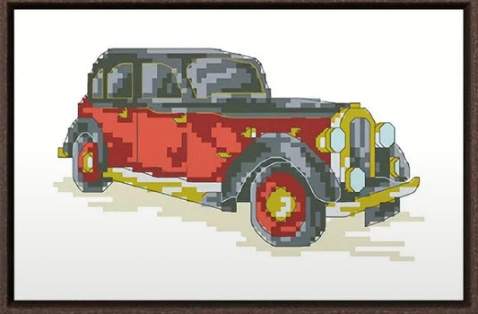 Dream Pattern Little Red Car - Threading Carefully