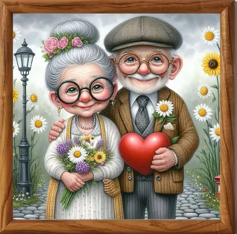 Grandma and Grandpa Cross Stitch kit