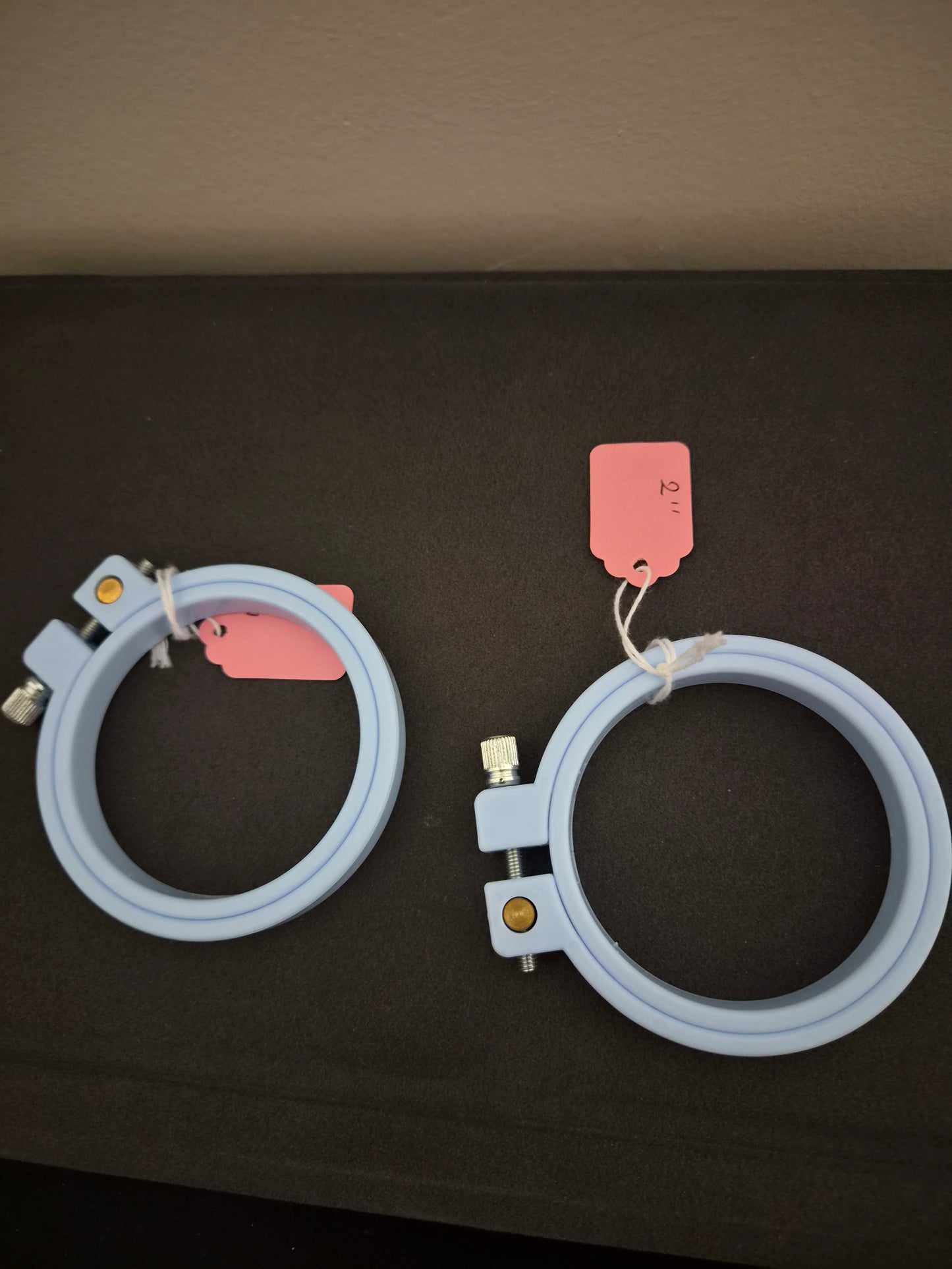 3 inch plastic hoop - Light blue