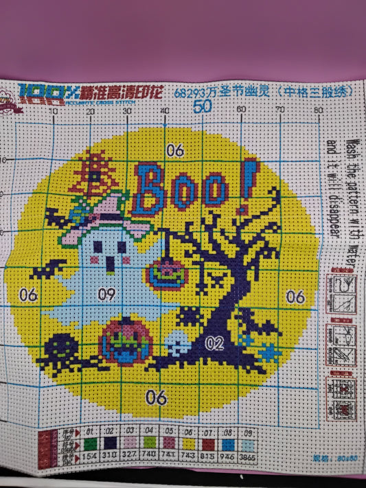 BOO!!!! Cross stitch kit